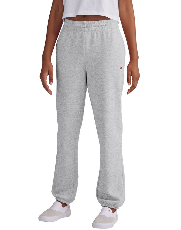 Champion Powerblend Fleece Boyfriend Joggingbroek Dames - Grijs - Belgie 9572TGBJP